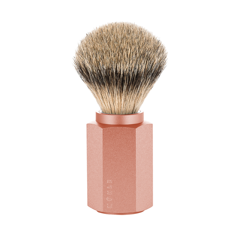 Shaving Brush Hexagon Silvertip Badger Sunrise