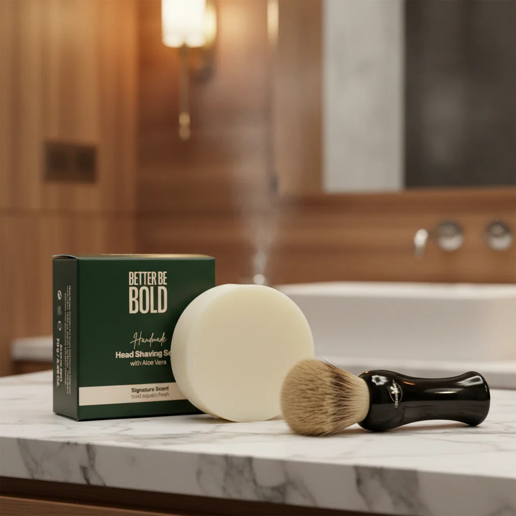 Better Be Bold Aloe Vera Head Shaving Soap sfeer 