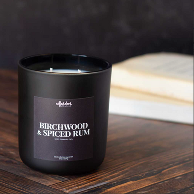 Image de Double Wick Scented Candle – Birchwood & Spiced Rum