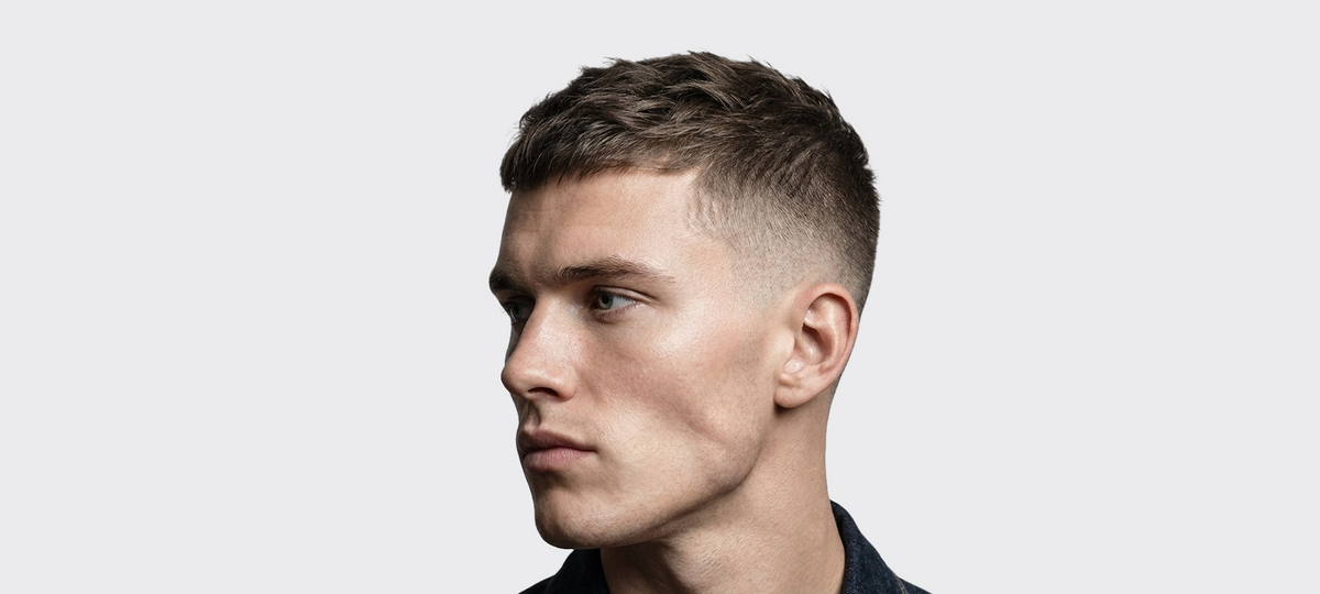 Crew-Cut-Frisur kapsel