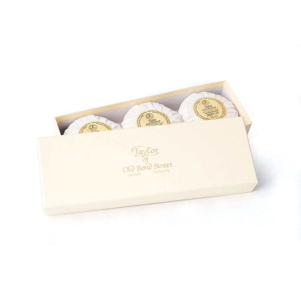 Taylor of Old Bond Street Coffret cadeau savon pour les mains – 3 × 100 g