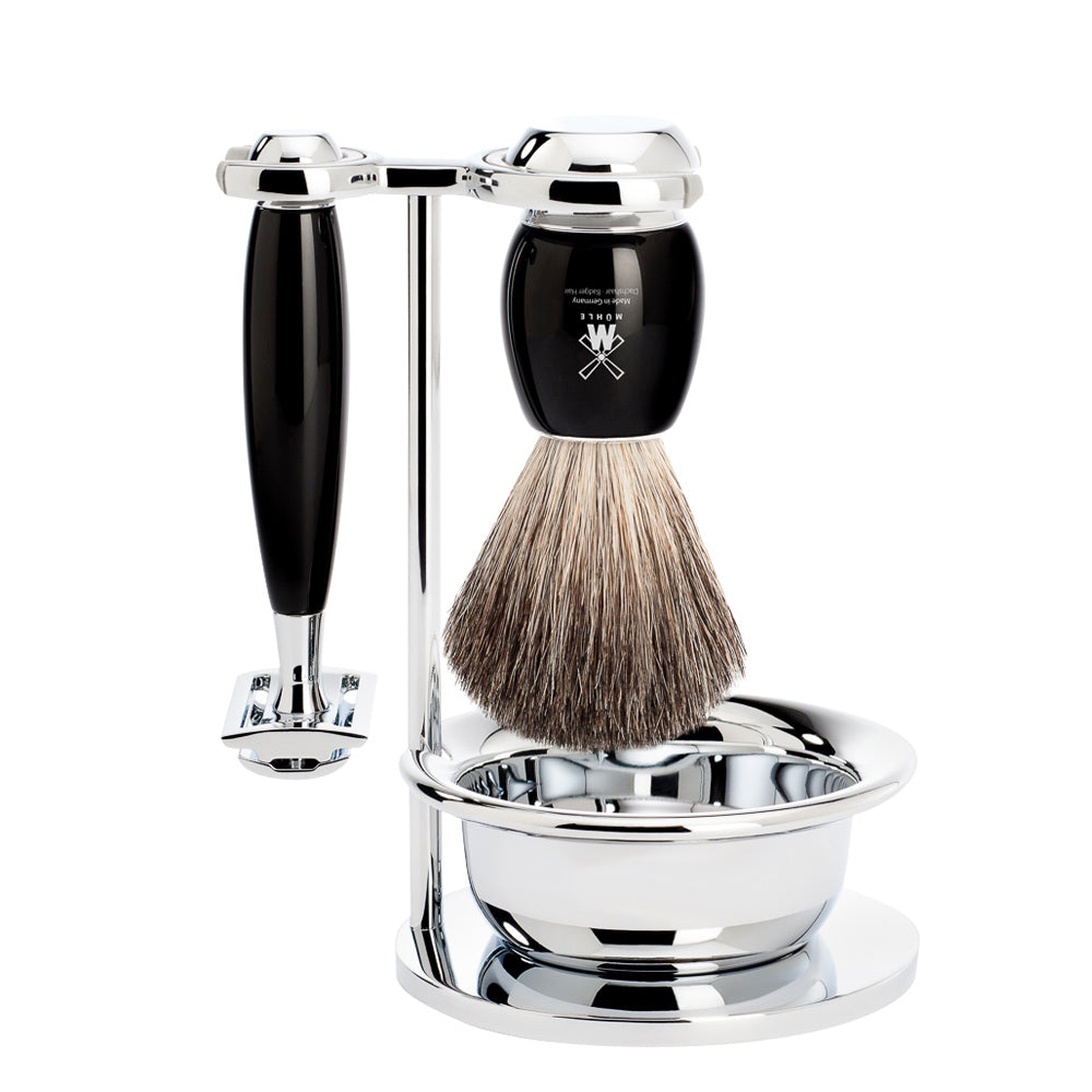 Shaving Set Vivo 4-Piece - Black