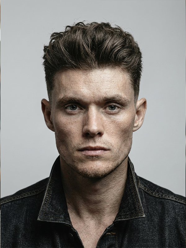 Nachher — Quiff-Frisur