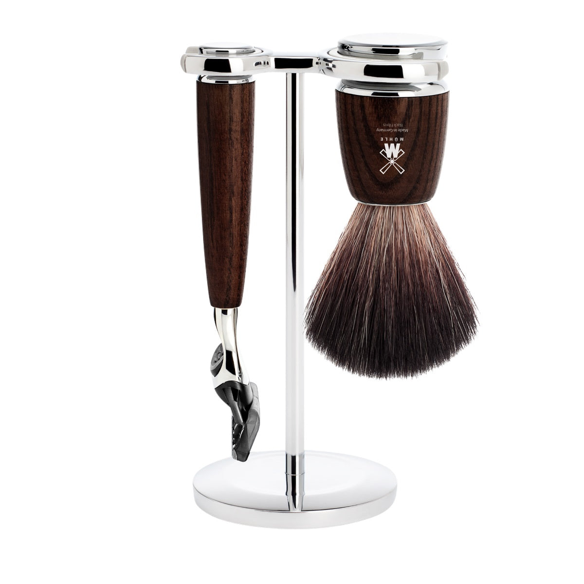 Ensemble Cadeau 2 Pièces - Pamplemousse & Menthe - Noyer - Poils Synthétiques