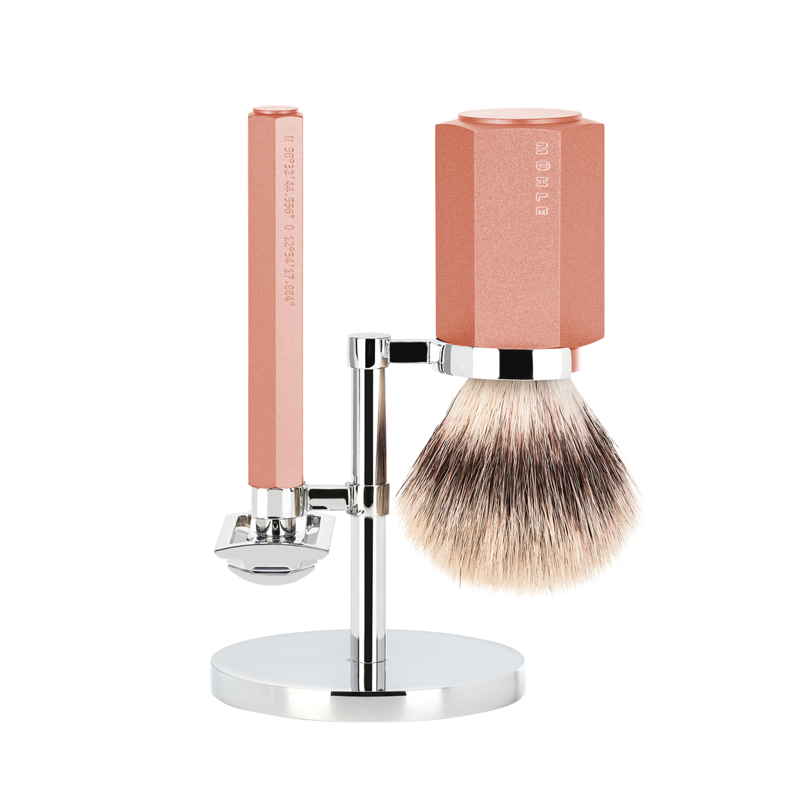 Ensemble de rasage Hexagon Sunrise avec blaireau Silvertip Fibre®