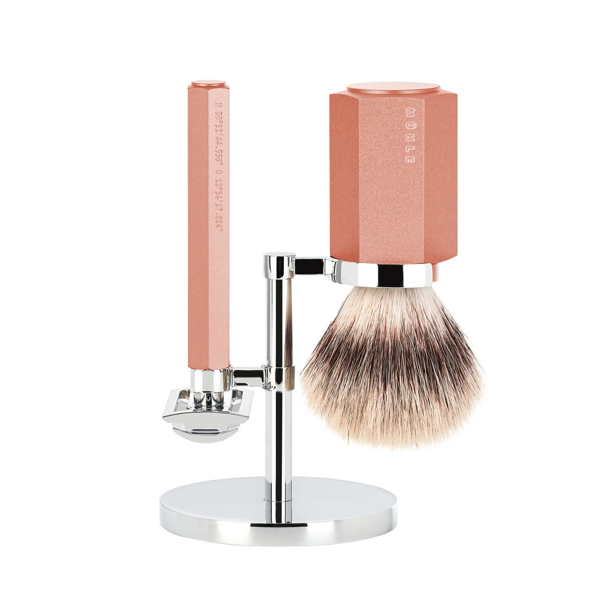 Ensemble de rasage Hexagon Sunrise avec blaireau Silvertip Fibre®