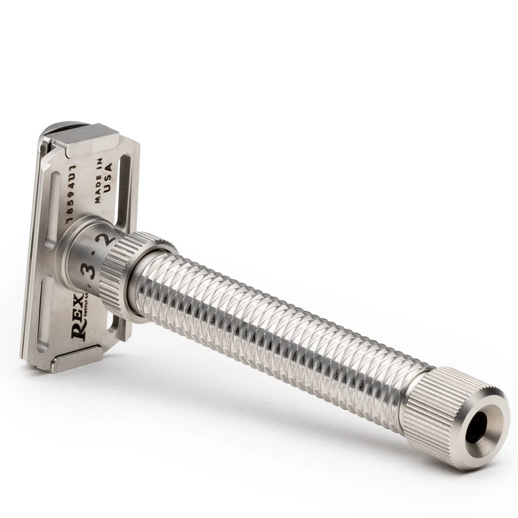 Slant Safety Razor Konsul XL - Stainless Steel rex