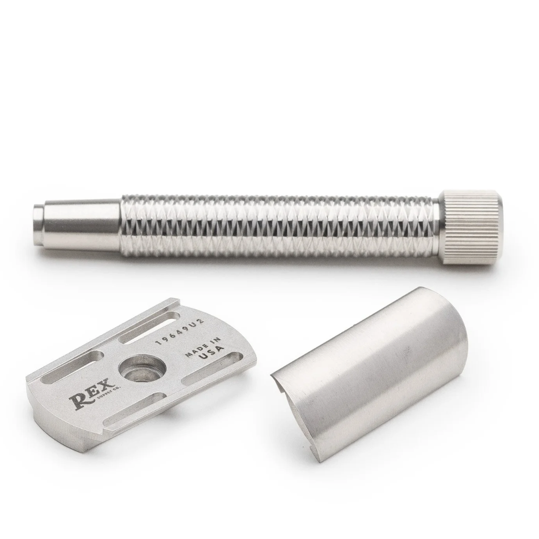 Slant Safety Razor Sentry XL - Stainless Steel rex supply co