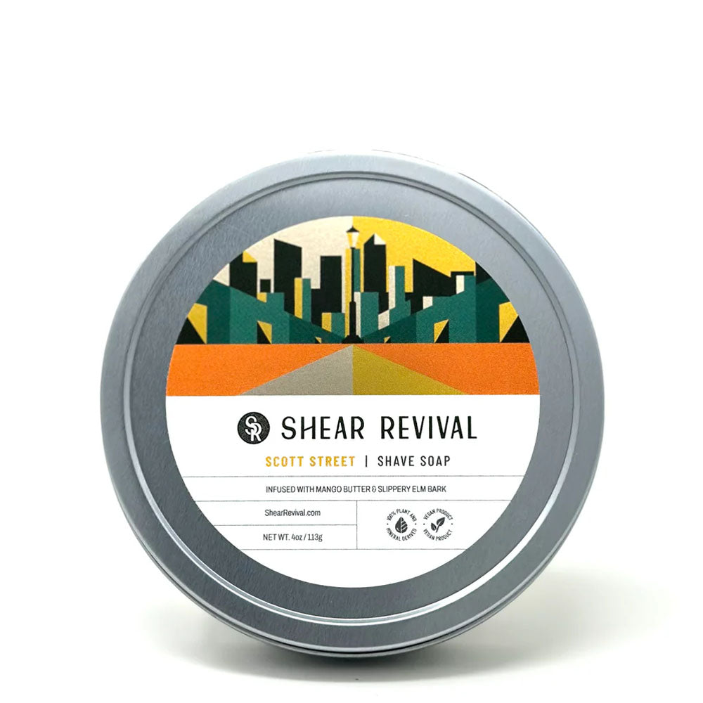 Shear Revival Scott Street Shave Soap - Orange & Oakmoss 113 g