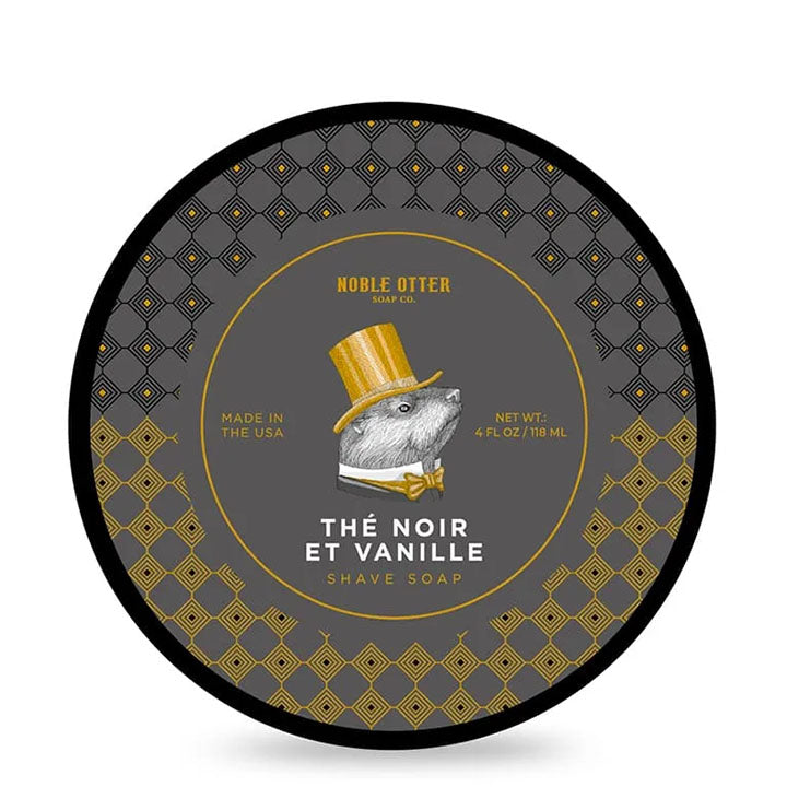 Noble Otter Shaving Soap - Thé Noir et Vanille 118 ml