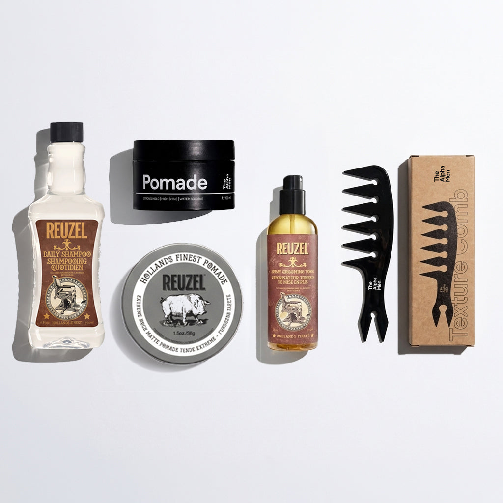 Slick Back Middle Part Styling Kit - Complete