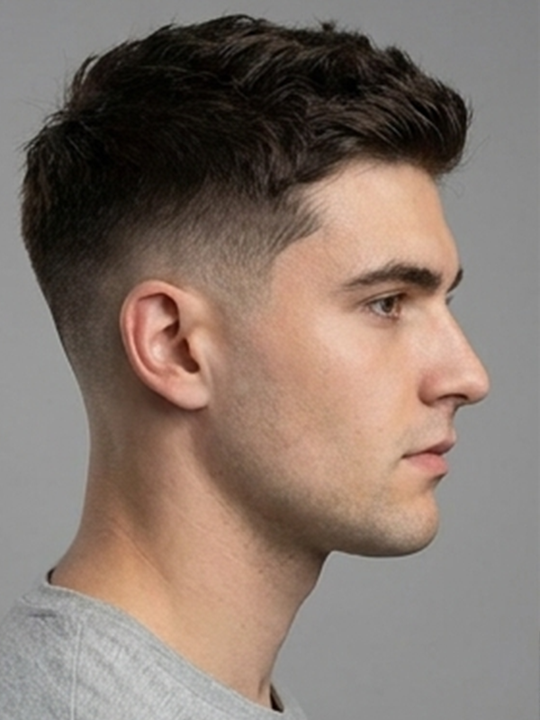 Messy Crew Cut mit etwas mehr Länge oben
