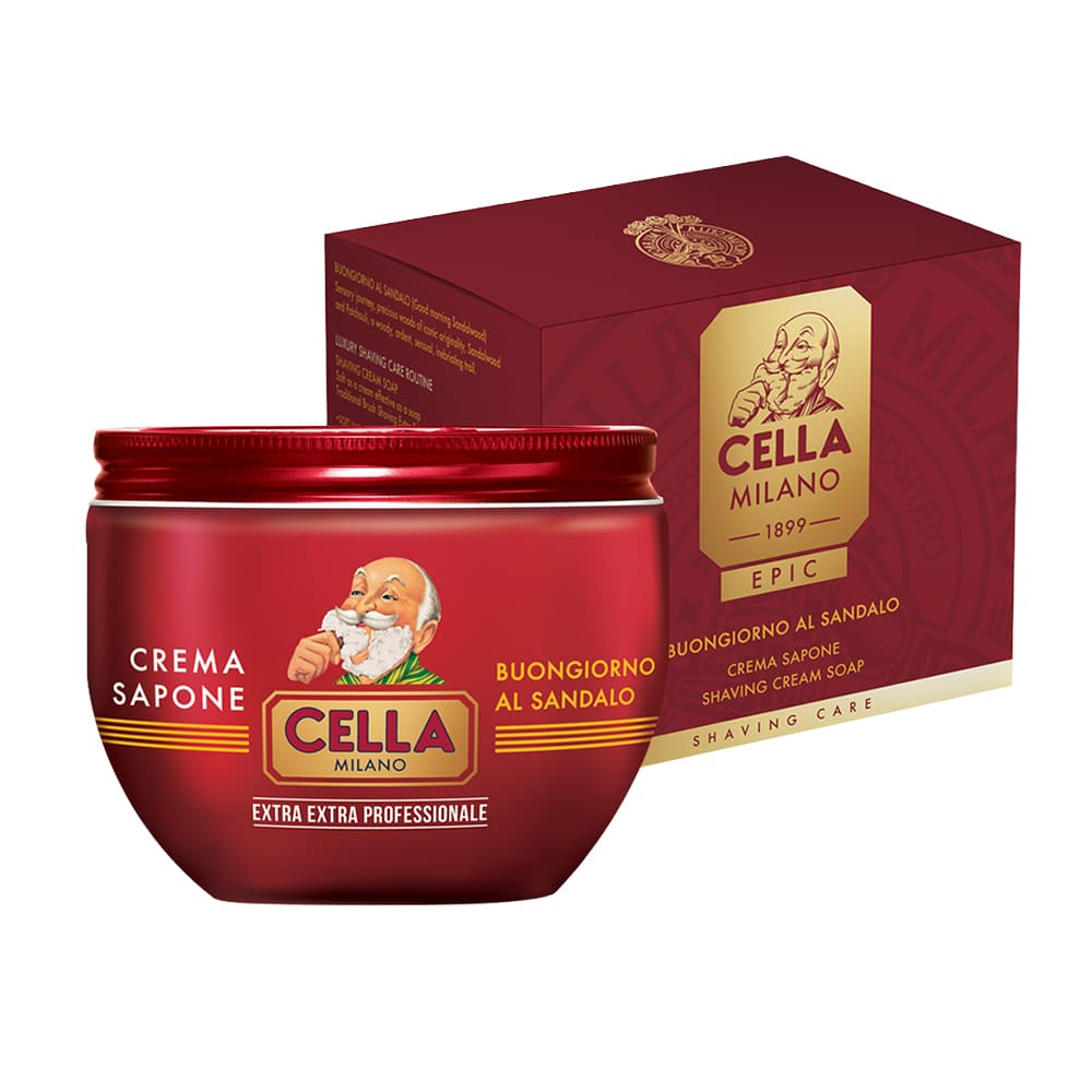 Cella Milano Epic Savon à raser – Buongiorno al Sandalo