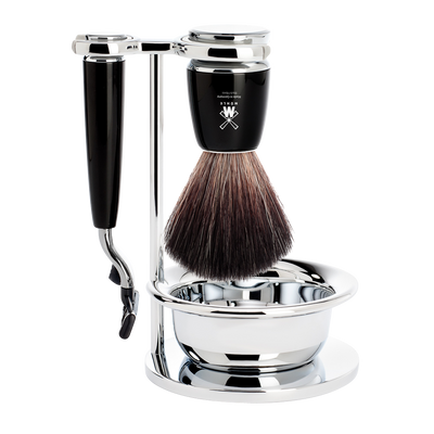 Afbeelding van Rytmo Mach3 Shaving Set 4-Piece - Black