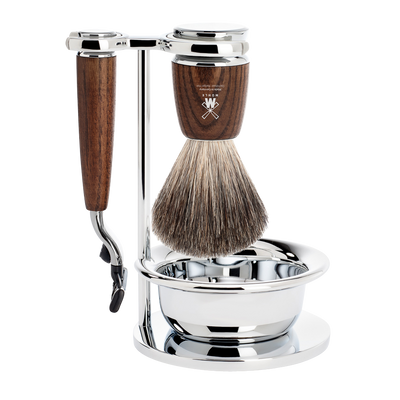 Afbeelding van Rytmo Mach3 Shaving Set 4-Piece - Ash Wood