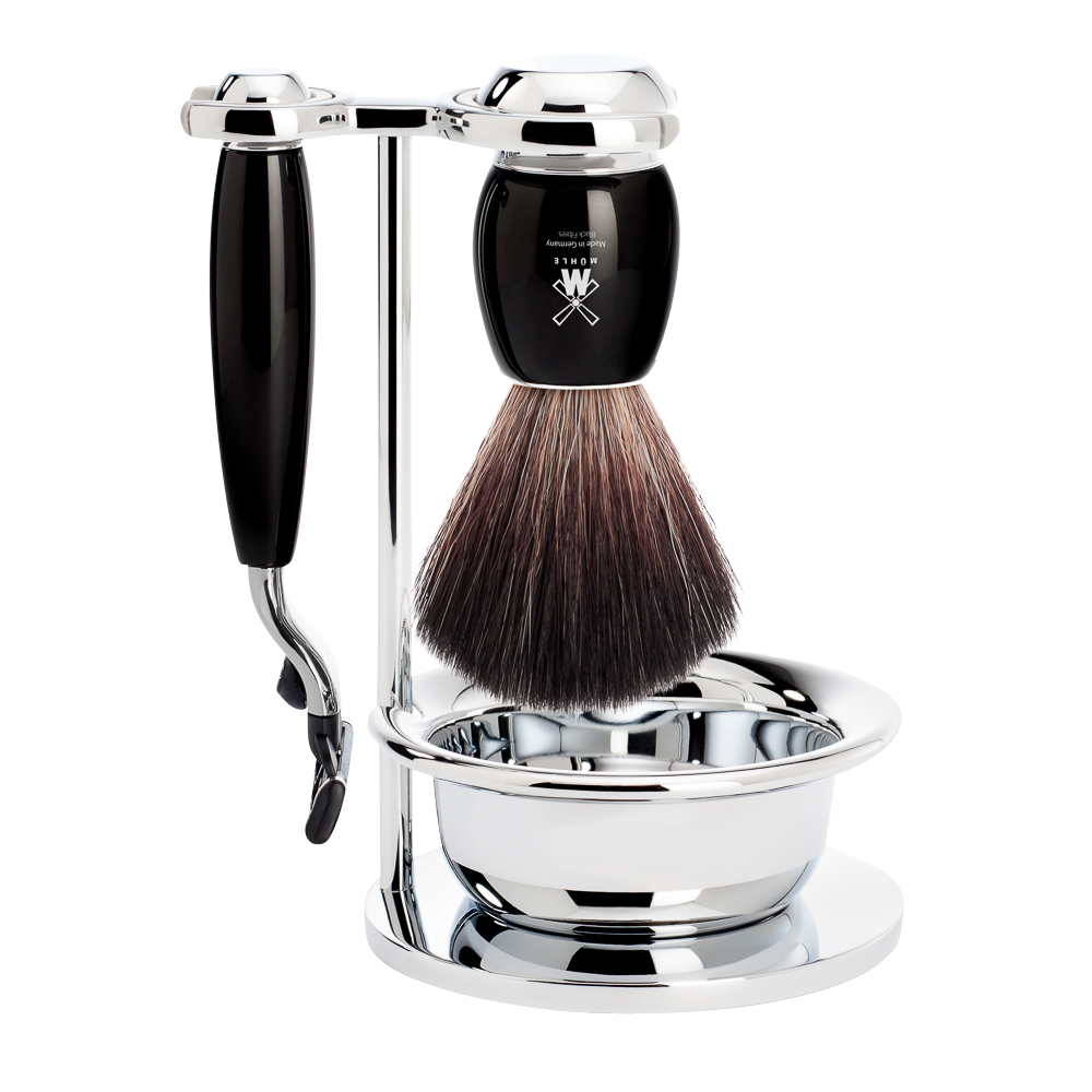 Shaving Set Vivo 4-Piece - Black