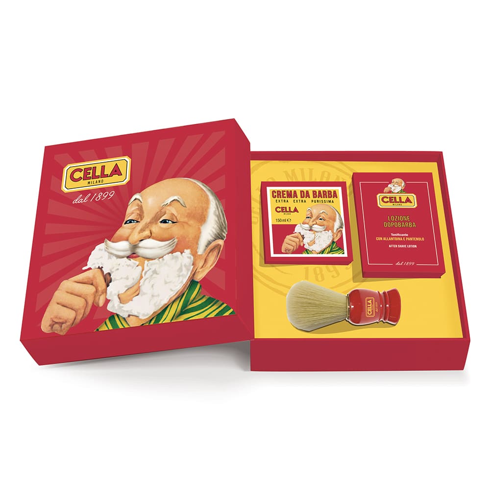 Cella Milano Traditional Shaving Set – Cream, Lotion & Brush