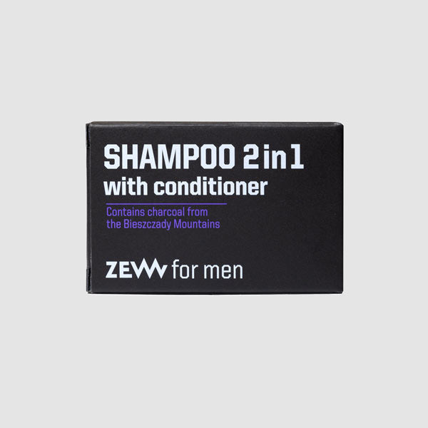 ZEW For Men 2-in-1 Charcoal Shampoo Bar 