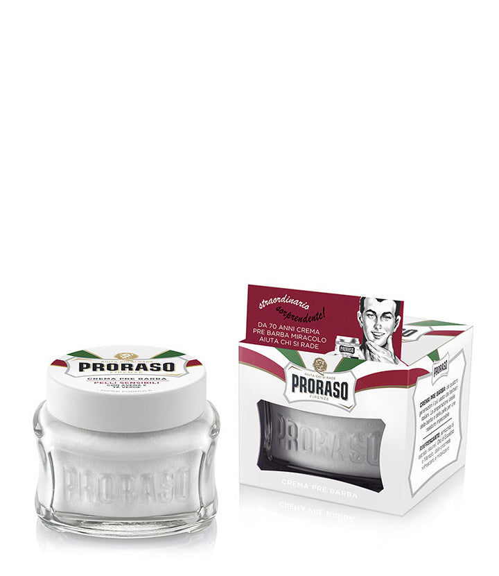 Proraso Pre Shave Cream - White Green Tea & Oatmeal 100 ml