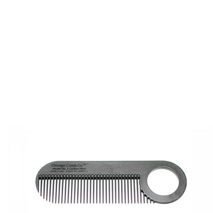 Chicago Comb Co. Bartkamm Modell Nr. 2 – Kohlenstoff