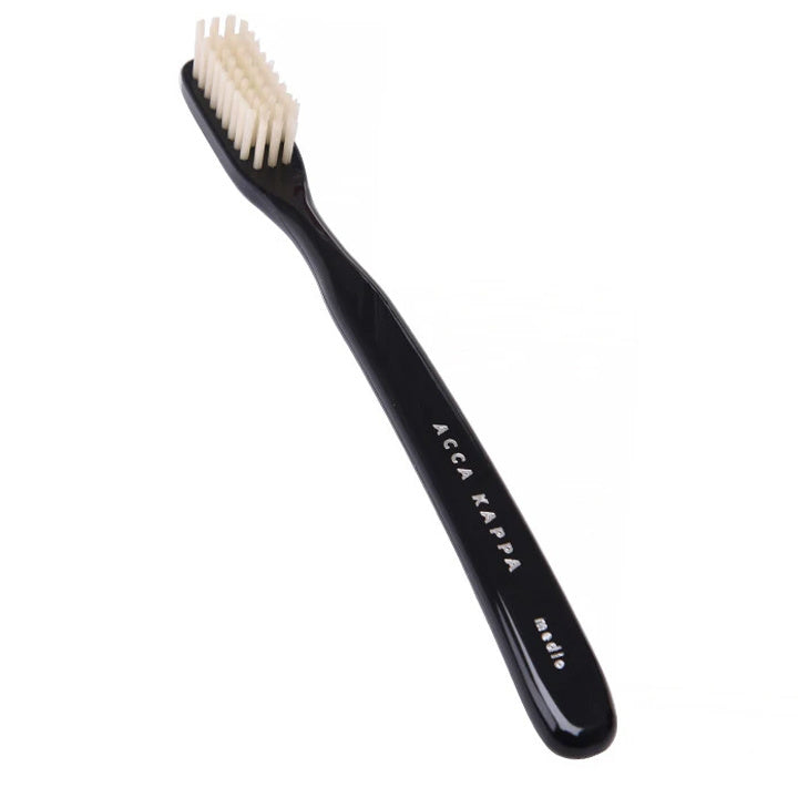 Acca Kappa Zahnbürste – Vintage Nylon – Mittel – Schwarz