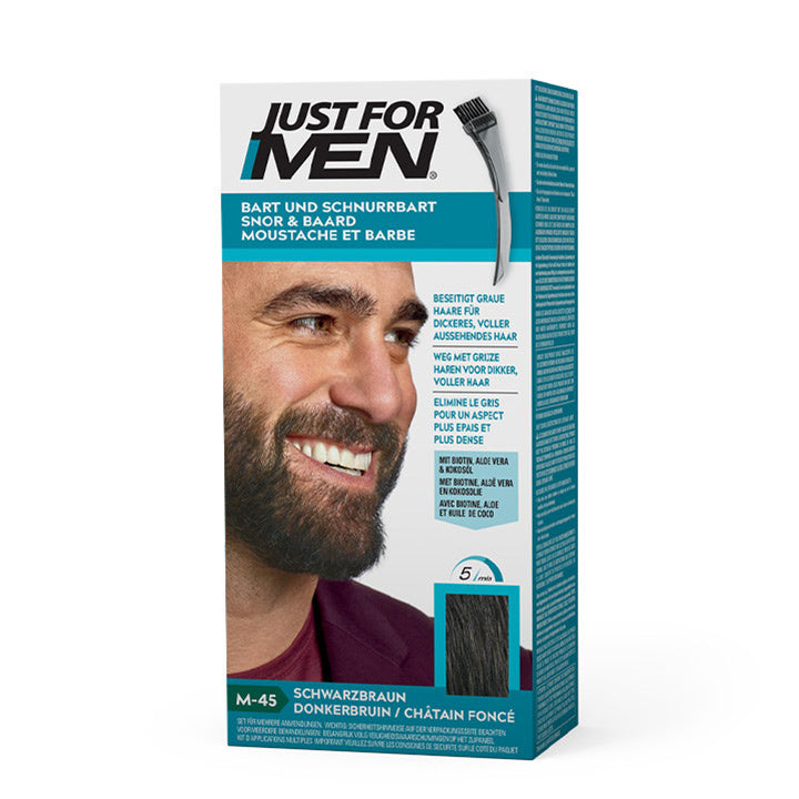 Just for Men Schnurrbart & Bart – Dunkelbraun M-45