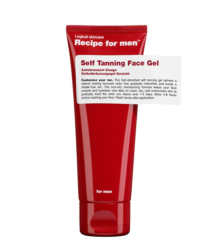 Recette pour Gel Auto-Bronzant Visage pour Hommes