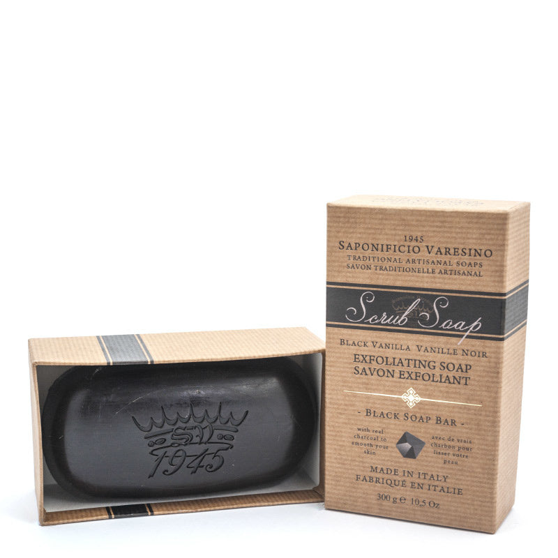 Saponificio Varesino Peeling-Seife – Schwarze Vanille