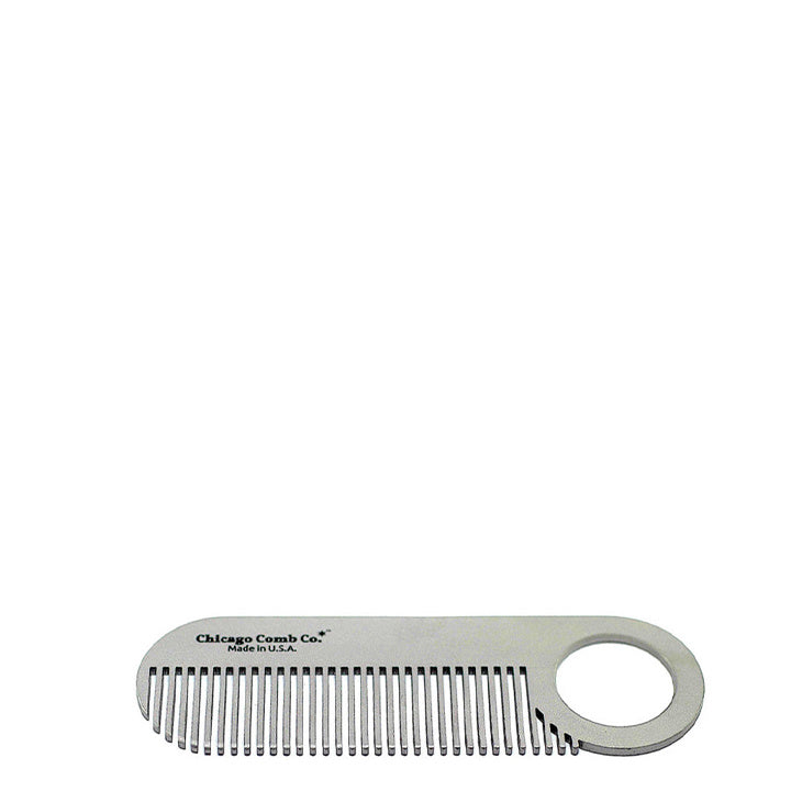 Chicago Comb Co. Bartkamm Modell Nr. 2 – Edelstahl