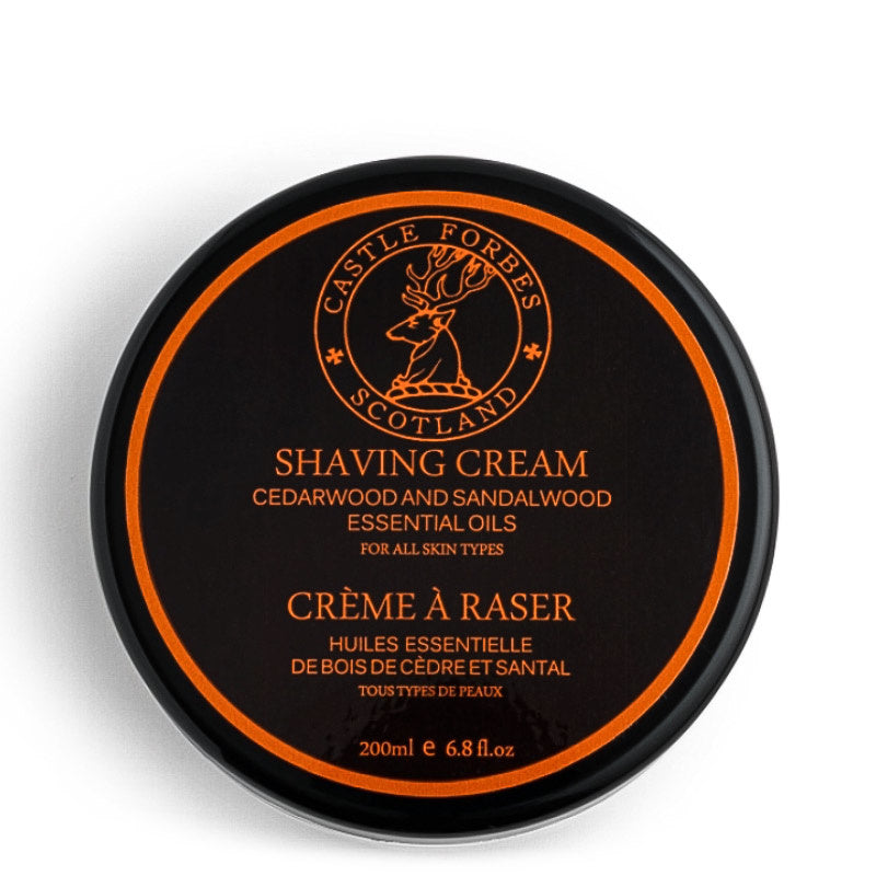 Castle Forbes Scheercreme - Cedar & Sandalwood 200 ml