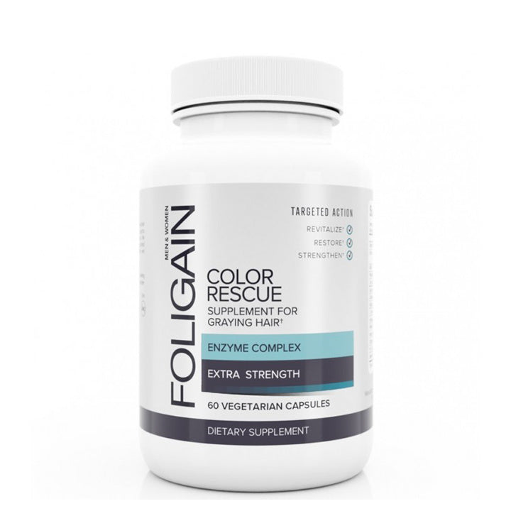 Supplément Foligain Color Rescue pour cheveux grisonnants