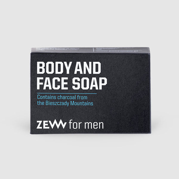 ZEW For Men Body & Face Charcoal Soap Bar 